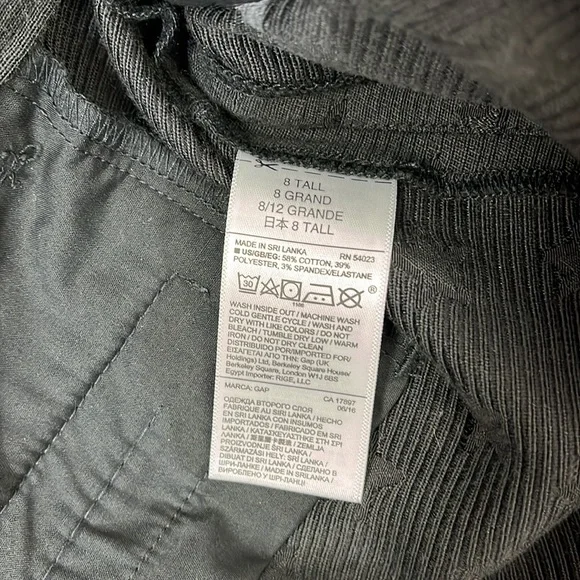 GAP STARS BLACK TROUSERS SKINNY ANKLE SIZE 8 31 inseam NWT - Picture 12 of 13